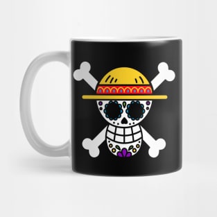 Day Of The Dead Halloween Pirate Anime Manga Skull Mug